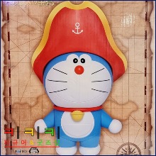 키키키피규어 - 도라에몽 빅사이즈  액션 피규어 [일본내수용 정품] 해적선장 모자 버전